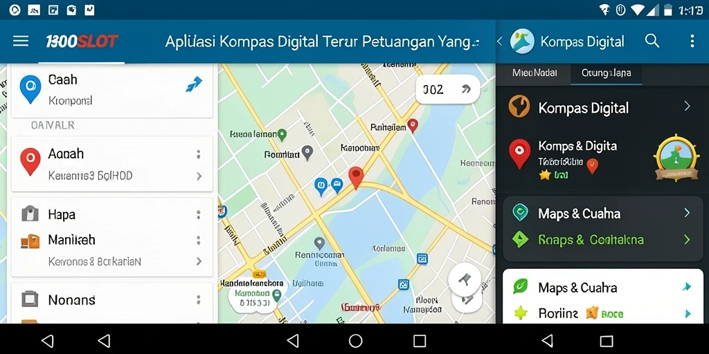 Antarmuka 180SLOT dengan kompas digital yang responsif dan informatif.