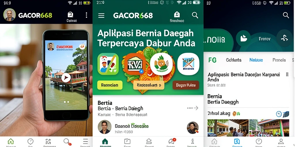 Antarmuka GACOR668 yang menarik dan informatif untuk berita daerah.