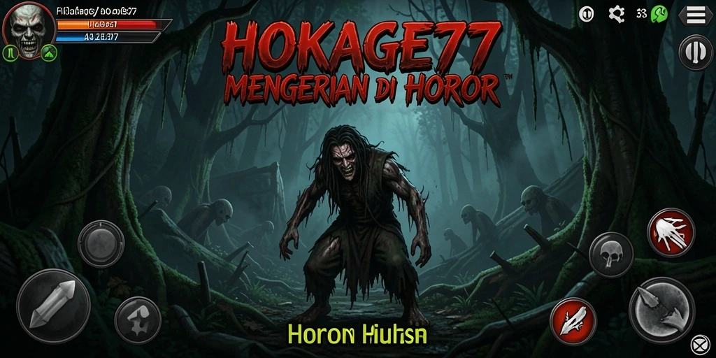 Antarmuka menakutkan dalam HOKAGE77 yang memikat pemain.