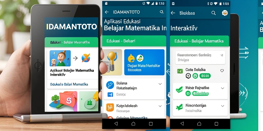 Tampilan antarmuka aplikasi IDAMANTOTO yang menarik dan interaktif.