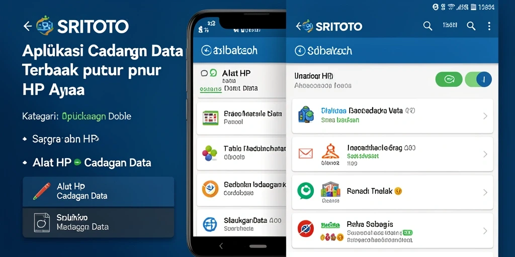 Tampilan antarmuka utama SRITOTO untuk cadangan data yang mudah digunakan.